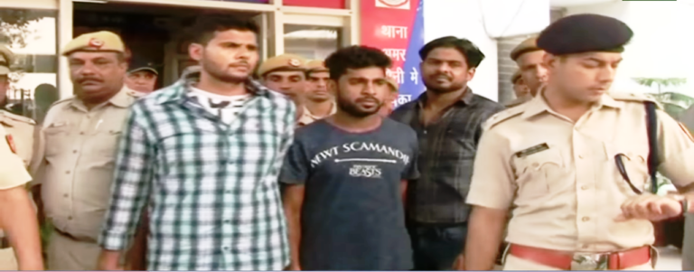 अमर कॉलोनी में कुख्यात गैंगस्टर गिरफ्तार