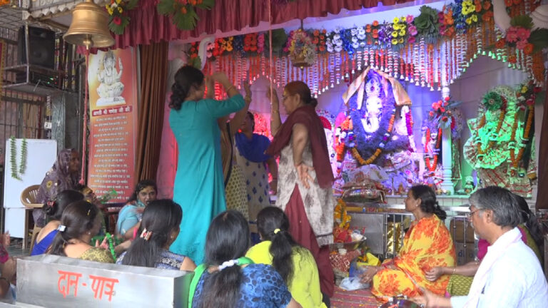 रोहिणी के सिद्धिविनायक मंदिर में गणेशोत्सव की धूम