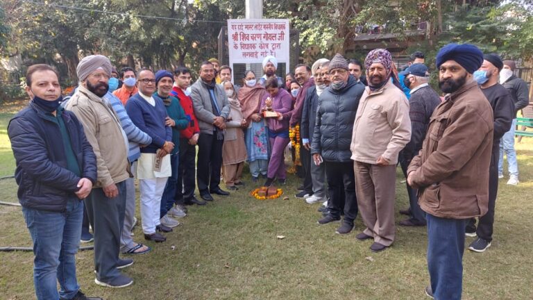 विधायक शिवचरण गोयल ने क्षेत्र के विकास के लिए लगाई उद्घाटन की झड़ी।