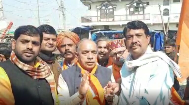 श्री राम जन्मभूमि निर्माण निधि की टीम पहुंची बल्लभगढ़