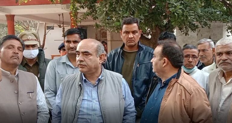 फरीदाबाद में कैबिनेट मंत्री का दौरा