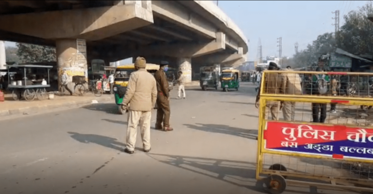 चक्का जाम को लेकर फरीदाबाद पुलिस हुई अलर्ट
