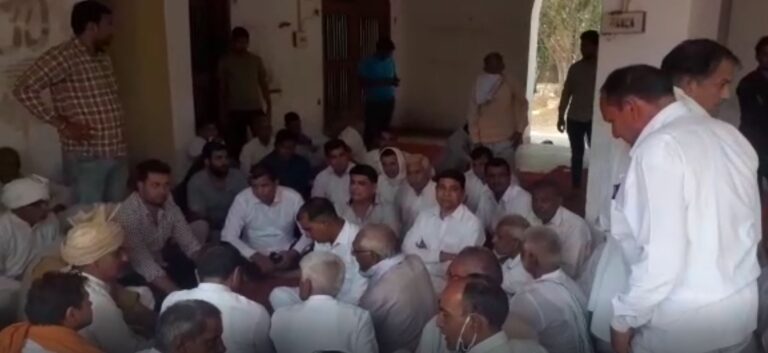 उप मुख्यमंत्री दुष्यंत चौटाला के फरीदाबाद आगमन को लेकर ग्रामीणों में गर्मा गर्मी