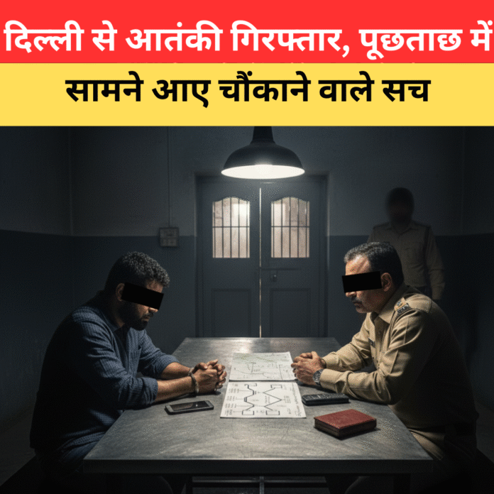 दिल्ली से आतंकी गिरफ्तार, पूछताछ में सामने आए चौंकाने वाले सच