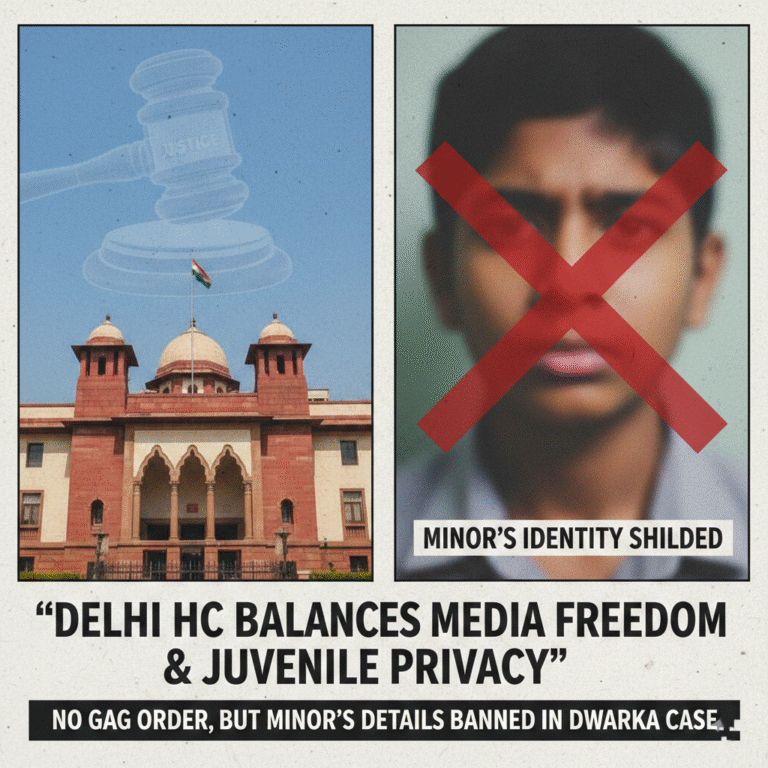 दिल्ली हाईकोर्ट: ‘मीडिया की स्वतंत्रता और नाबालिग की गोपनीयता में संतुलन जरूरी’