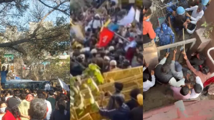 JNU Violence: वायरल वीडियो में बवाल, पुलिस पर हमला करते दिखे छात्र; JNUSU अध्यक्ष समेत 14 अरेस्ट