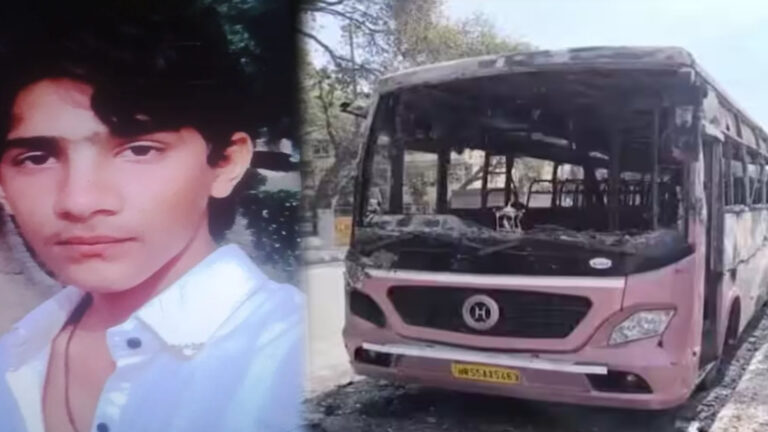 दिल्ली के विकासपुरी में दर्दनाक हादसा: बस में आग लगने से कंडक्टर जिंदा जला