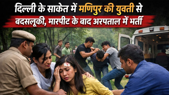 दिल्ली में मणिपुर की युवती से बदसलूकी, पार्क में दोस्त संग टहलते वक्त युवकों ने की मारपीट