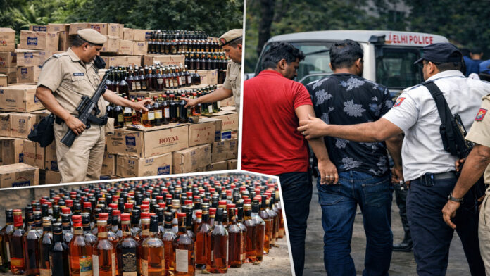 दिल्ली में अवैध शराब पर बड़ा एक्शन, डेढ़ साल में 1.5 लाख बोतलें जब्त, 816 FIR दर्ज
