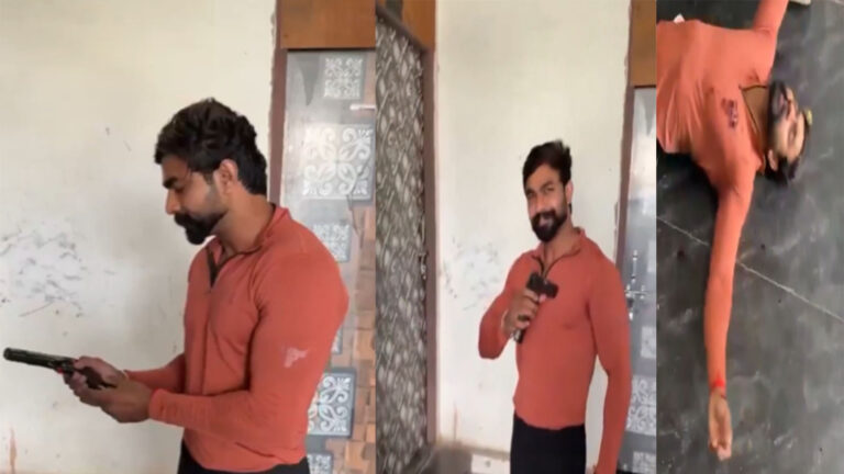 दल्लूपुरा में मौत का ‘लाइव’ तमाशा: लाइसेंसी पिस्टल से युवक ने खुद को उड़ाया, रील के चक्कर में गई जान या सिस्टम की नाकामी?