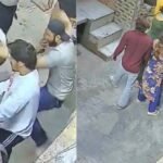 कल्याणपुरी में युवक पर हमले के मामले की CCTV फुटेज।