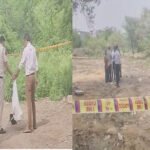 बेगमपुर में युवक की हत्या के बाद जांच करती दिल्ली पुलिस।