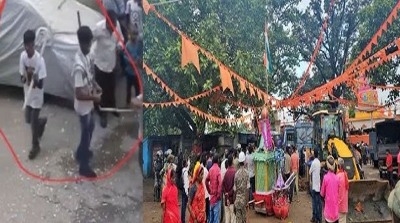 सागरपुर पथराव मामले की जांच करती दिल्ली पुलिस।
